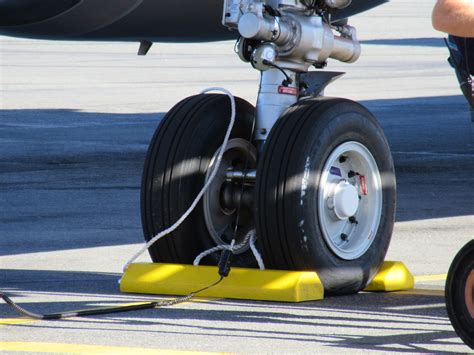 aircraft chocks.